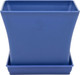 Миниатюра изображения товара Вазон BOTANICA Block с поддоном (15x15x12.5см, синий)