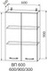 Миниатюра изображения товара Шкаф навесной для кухни ДСВ ВП 600 Гранд (белый)