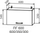 Миниатюра изображения товара Шкаф навесной для кухни ДСВ ПГ 600 Ройс (серый эмалит)