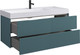 Миниатюра изображения товара Тумба под умывальник Belux Сиртаки НП 120-02 (179, голубой малахит матовый)