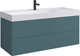 Миниатюра изображения товара Тумба под умывальник Belux Сиртаки НП 120-02 (179, голубой малахит матовый)