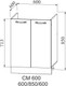 Миниатюра изображения товара Шкаф под мойку ДСВ СМ 600 Гранд (белый)