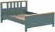 Миниатюра изображения товара Полуторная кровать Mio Tesoro Сага 140x200 2.08.04.060.16 (темно-бирюзовый/ясень)