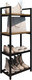 Миниатюра изображения товара Полка для обуви Allerd 2+2 Rion 25x103 / 1030210300 (черный муар/австралийское дерево)