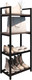 Миниатюра изображения товара Полка для обуви Allerd 2+2 Rion 25x103 / 1030210700 (черный муар/металл бруклин)