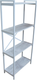 Миниатюра изображения товара Стеллаж Allerd Rion 67.5x150 / 1040110200  (белый муар/энигма)