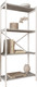 Миниатюра изображения товара Стеллаж Allerd Rion 67.5x150 / 1040110500 (белый муар/бетон)