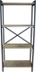 Миниатюра изображения товара Стеллаж Allerd Rion 67.5x150 / 1040210600 (черный муар/дуб нокс)