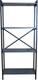 Миниатюра изображения товара Стеллаж Allerd Rion 67.5x150 / 1040210700 (черный муар/металл бруклин)