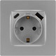 Миниатюра изображения товара Розетка ЭРА 12-4108-03 / Б0067716 (алюминий)