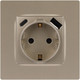 Миниатюра изображения товара Розетка ЭРА 12-4108-04 / Б0067727 (шампань)