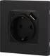 Миниатюра изображения товара Розетка ЭРА 12-4108-05 / Б0067707 (антрацит)