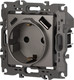 Миниатюра изображения товара Розетка ЭРА 12-4108-16 / Б0067762 (титан)