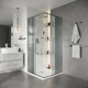 Миниатюра изображения товара Душевой уголок Niagara Nova NG-4623-34 90x90x195 (хром/рифленое стекло)
