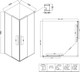 Миниатюра изображения товара Душевой уголок Niagara Nova NG-4624-34 100x100x195 (хром/рифленое стекло)