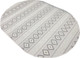 Миниатюра изображения товара Коврик Radjab Carpet Сканди Сизаль Овал 10926C / 12253RK (0.8x1.5, Grii/Krem)