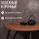 Миниатюра изображения товара Обеденный стол Millwood Женева 2 D1200 120x120x75 (дуб табачный Craft/металл черный)