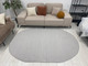 Миниатюра изображения товара Коврик Radjab Carpet Сканди Сизаль Овал 10935A / 12198RK (0.8x1.5, Grii/Grii)