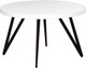Миниатюра изображения товара Обеденный стол Millwood Женева 2 D1200 120x120x75 (белый/металл черный)