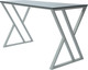 Миниатюра изображения товара Письменный стол Allerd Geon 120x60 / 2030110700 (белый муар/металл бруклин)