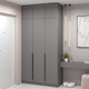 Миниатюра изображения товара Шкаф Soma Lord Black 3-х створчатый 120x240 (серый)