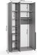 Миниатюра изображения товара Шкаф Soma Lord Black 3-х створчатый 120x240 (серый)