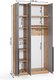 Миниатюра изображения товара Шкаф Soma Lord Black 3-х створчатый 120x240 (дуб крафт золотой/серый)