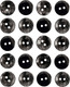 Миниатюра изображения товара Набор пуговиц Sentex P-A2027 15/2 (20шт, антрацит)