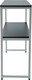 Миниатюра изображения товара Консольный столик Allerd Rion 30x75 / 2060110700 (белый муар/металл бруклин)
