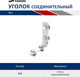 Миниатюра изображения товара Уголок крепежный Taners Соединительный №1 / TN.0630.000.000.0040.S