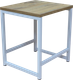 Миниатюра изображения товара Табурет Allerd Rion 38x35x43 / 3010110600 (белый муар/дуб нокс)