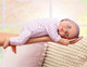 Миниатюра изображения товара Пупс с аксессуарами LullaBaby В сиреневой пижаме в горошек и шапочке / LBY7217