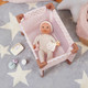 Миниатюра изображения товара Пупс с аксессуарами LullaBaby В бежевой пижаме в горошек и шапочке / LBY7215