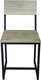 Миниатюра изображения товара Стул Allerd Rion 38x32.5x43 / 3020210600 (черный муар/дуб нокс)