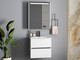 Миниатюра изображения товара Шкаф с зеркалом для ванной Belux Бристоль ВШ 60 (1, белый глянцевый)