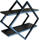 Миниатюра изображения товара Полка Allerd Ромб 50x50 / 4070210700 (черный муар/металл бруклин)