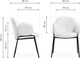 Миниатюра изображения товара Стул Woodville Kalipso (белый/черный)