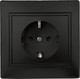 Миниатюра изображения товара Розетка INTRO Plano 1-202-05 / Б0053881 (антрацит)