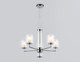 Миниатюра изображения товара Люстра Ambrella LH56001/5 СH/FR (хром/белый матовый)