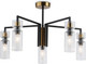 Миниатюра изображения товара Люстра Ambrella LH56113/5 BK/BS/CL (черный/латунь/прозрачный)