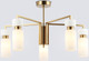 Миниатюра изображения товара Люстра Ambrella LH56124/5 BS/FR (латунь/белый матовый)