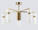Миниатюра изображения товара Люстра Ambrella LH56124/5 BS/FR (латунь/белый матовый)