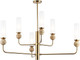 Миниатюра изображения товара Люстра Ambrella LH53251/6 BS/FR (латунь/белый матовый)