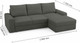 Миниатюра изображения товара Диван угловой Mio Tesoro Elke Optima Правый (Velutto 32/темно-серый)