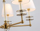 Миниатюра изображения товара Люстра Ambrella LH71021/5 BS/WH (латунь/белый)