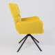 Миниатюра изображения товара Кресло мягкое AksHome Colorado New поворотное (желтый велюр HCJ-20/черный)
