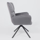 Миниатюра изображения товара Кресло мягкое AksHome Colorado New поворотное (темно-серый велюр HCJ-40/черный)