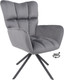 Миниатюра изображения товара Кресло мягкое AksHome Colorado New поворотное (темно-серый велюр HCJ-40/черный)