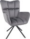 Миниатюра изображения товара Кресло мягкое AksHome Colorado New поворотное (темно-серый велюр HCJ-40/черный)
