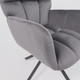 Миниатюра изображения товара Кресло мягкое AksHome Colorado New поворотное (темно-серый велюр HCJ-40/черный)